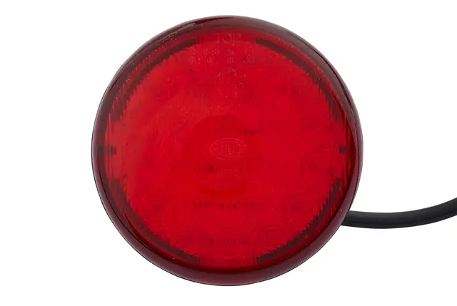 Bak/bremselykt glass rødt led 9-33V Hella 