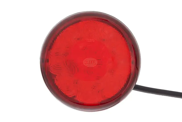 LED Bak/bremselykt Rødt glass 24V Hella 
