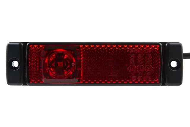 LED Markeringslykt 12-30V 4Led Rød 500mm Hella 