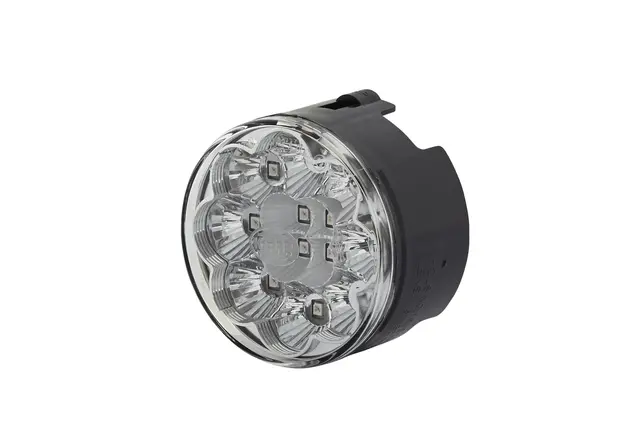 LED Blinklyklt klart glass 12 led 24V ba Hella 