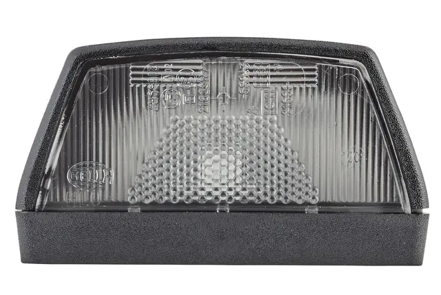 Lykt posisjonslys hvit sort-gr.plate Hella 