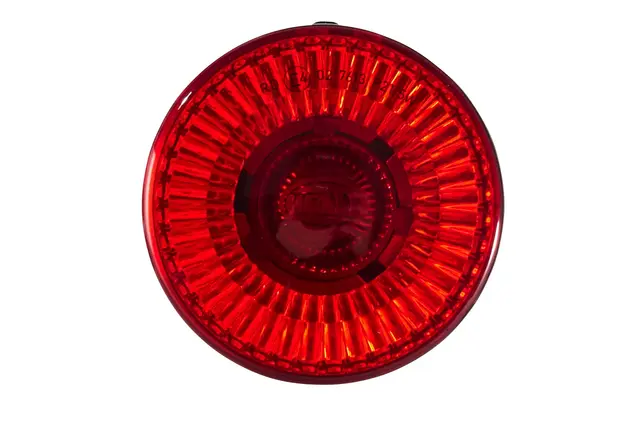 Baklykt rødt glass m/pære 24V Hella 