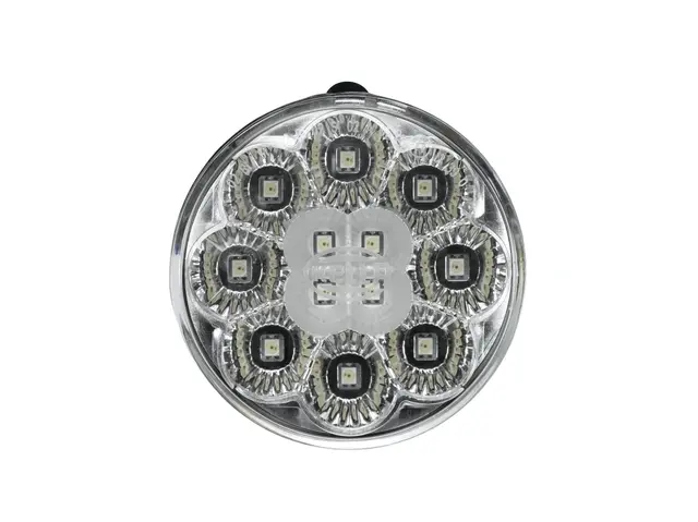 LED Bak/bremselykt klart glass 12 led 24 Hella 