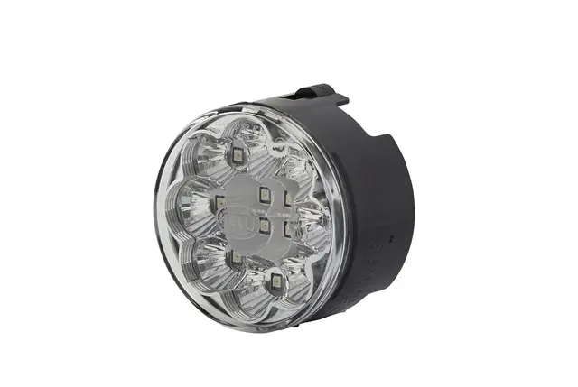 LED Bak/bremselykt klart glass 12 led 24 Hella 