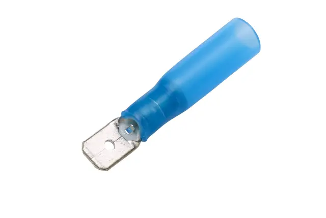 Kabelsko stift 6,3 m/krymp/lim Blå Hella 