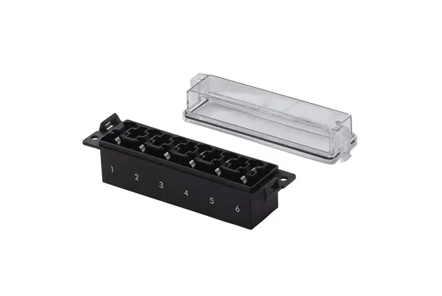 Sikringsholder  for 6 Flatsikringer Hella 