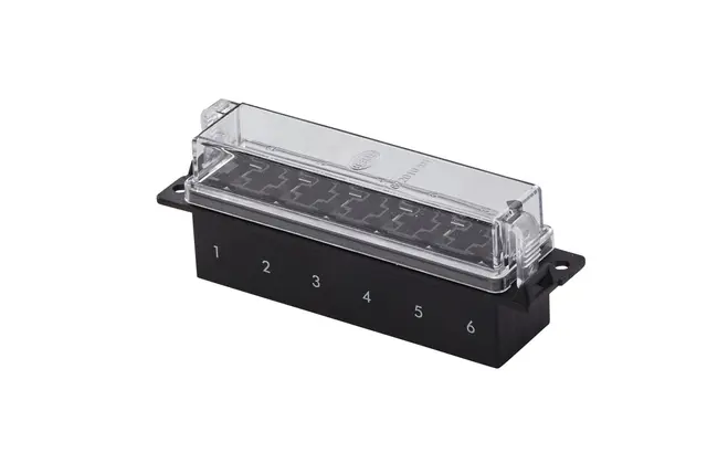 Sikringsholder  for 6 Flatsikringer Hella 