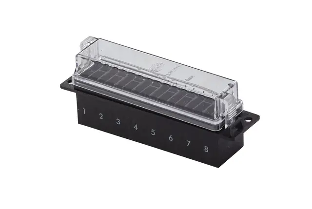 Sikringsholder  for 8 Flatsikringer Hella 