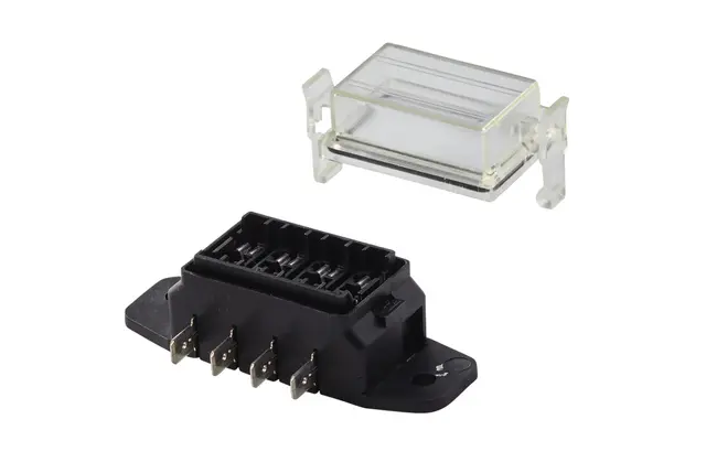 Sikringsholder  for 4 Flatsikringer Hella 