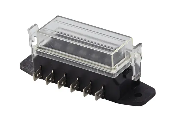 Sikringsholder  for 6 Flatsikringer Hella 