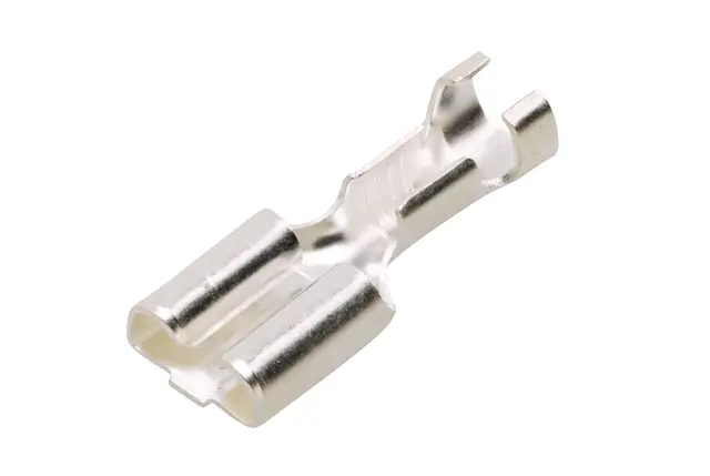 Kabelsko hylse 6,3x0,8mm. Forsølvet Hella 