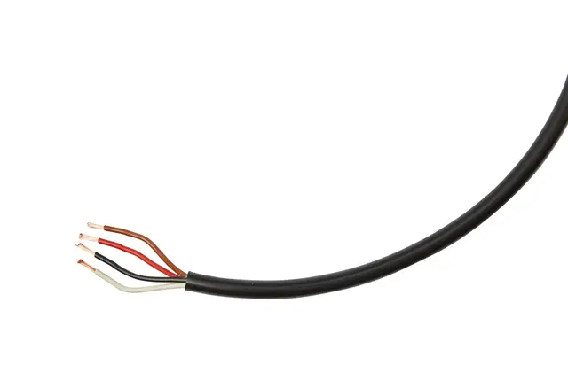Kabel 4-leder svart 1.0mm² Hella 