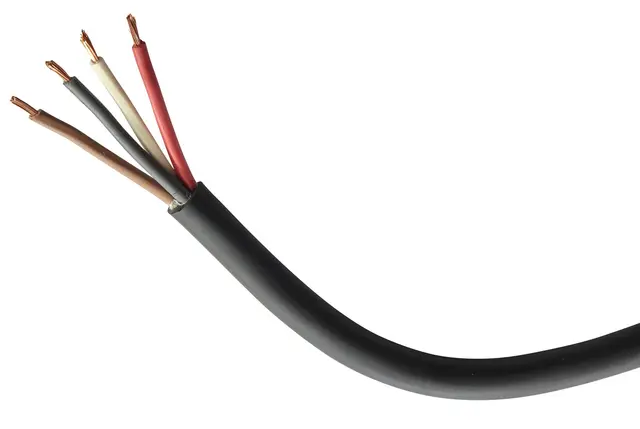 Kabel 4-leder svart 1.5mm² Hella (50M pris pr. meter) 