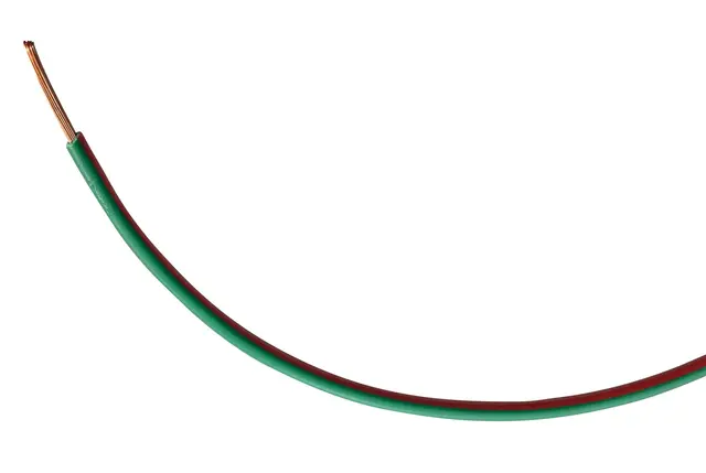 Kabel 1x1,5qmm Grønn/Rød Hella 