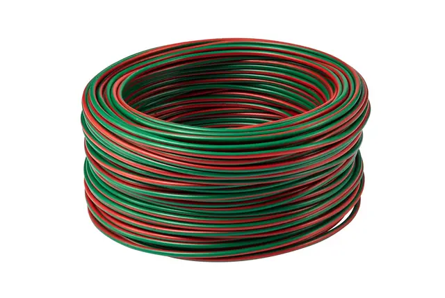 Kabel 1x1,5qmm Grønn/Rød Hella 