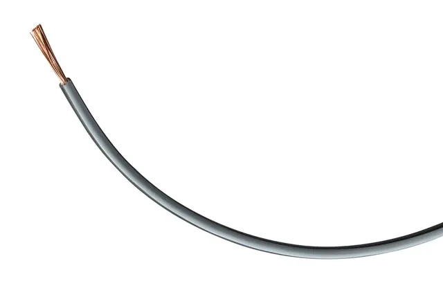 Kabel 1x1,5qmm Grå/Sort Hella 