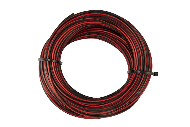 Kabel 1x1,5qmm Sort/Rød Hella 