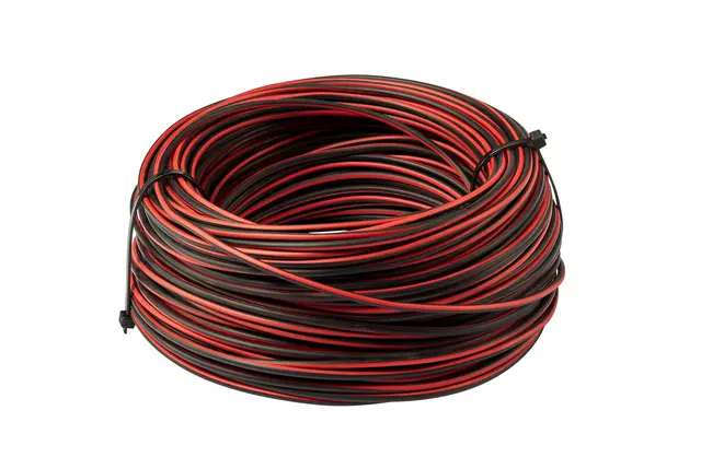 Kabel 1x1,5qmm Sort/Rød Hella 