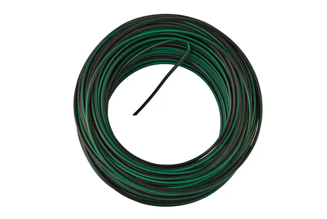 Kabel 1x1,5qmm Sort/Grønn Hella 