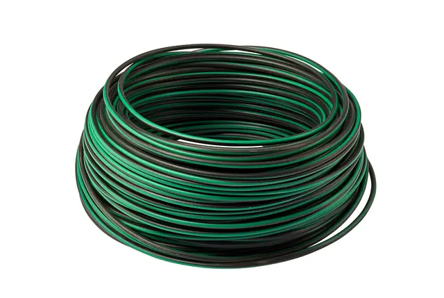 Kabel 1x1,5qmm Sort/Grønn Hella 
