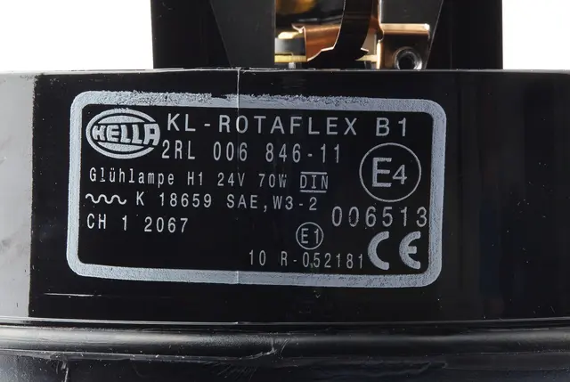 Lykt 24V roterende KL Rotaflex blå Hella 