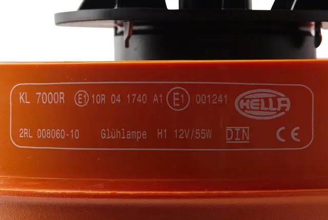 ROTATING BEACON H12V YELLOW MG12     2RL Hella 