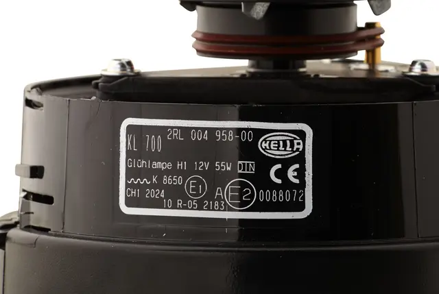 Lykt 12V roterende KL 700 blå 55W/5A Hella 