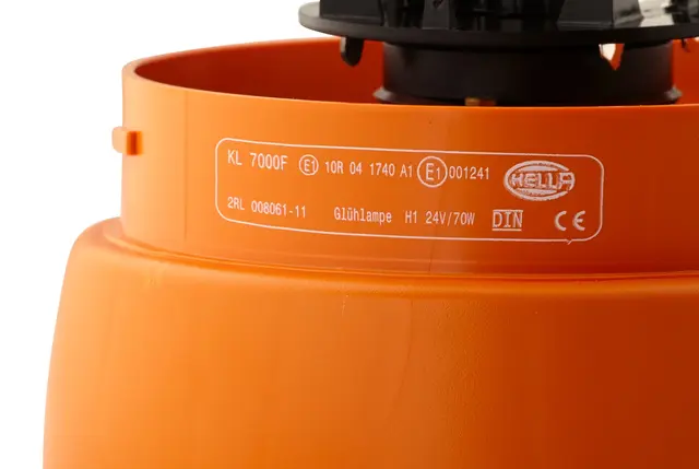 ROTATING BEACON H24V AMBER MG24  2R  2RL Hella 