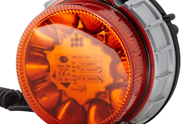K-led 2.0 12-24v Gult glass Magnetfeste Hella 