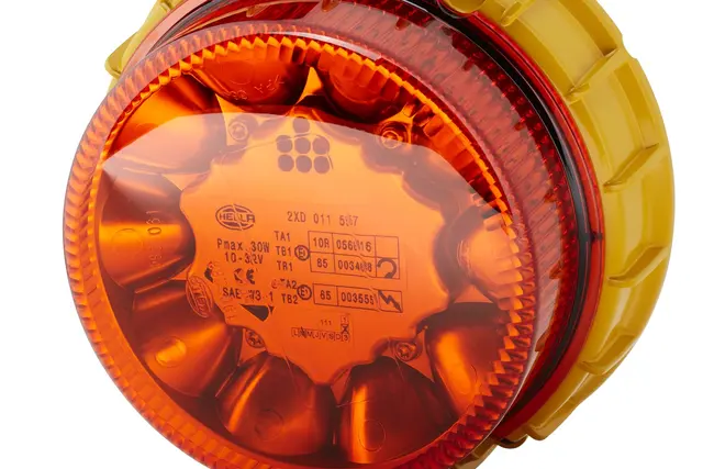 BEACON LAMP MD12/24 AMBER FIXED MT   2XD Hella 