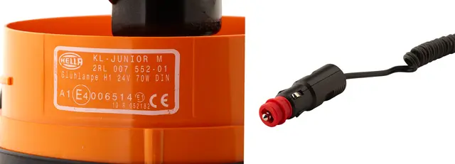 ROTATING BEACON H 24V YELLOW MG24    2RL Hella 