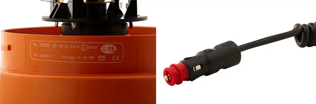ROTATING BEACON H24V YELLOW MG24     2RL Hella 