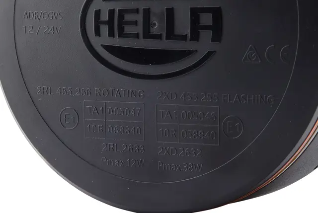 LED BEACON ROTATING AMBER            2RL Hella 