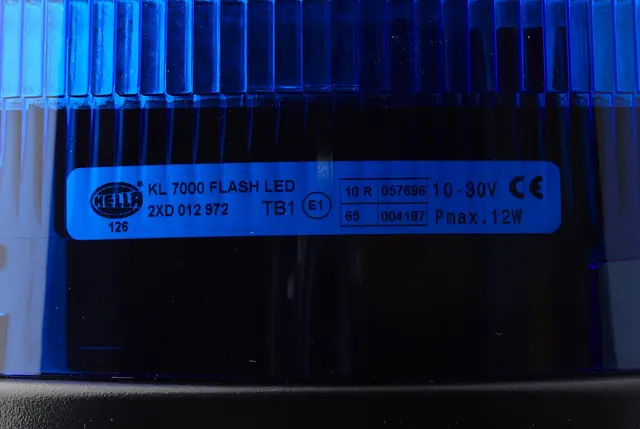 LED LAMP 12/24V BLUE PIPE MOUNTING   2XD Hella 