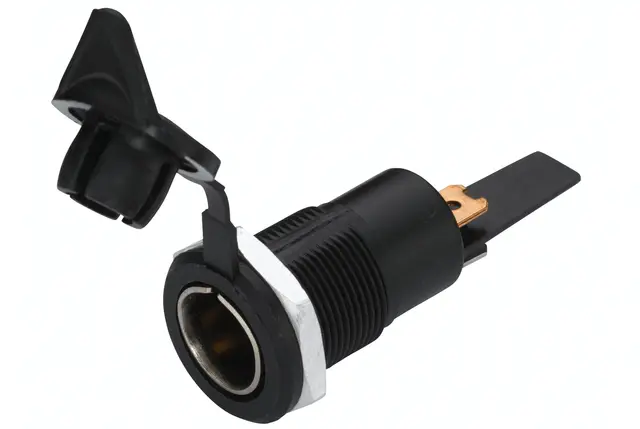 Kontakt liten (ISO 4165) Flatstikk m/lok Hella 