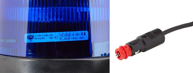 LED LAMP 12/24V BLUE MAGNET MOUNT    2XD Hella 