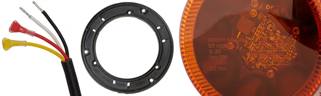 BEACON LAMP MD12/24 AMBER FIX MOUNT  2XD Hella 
