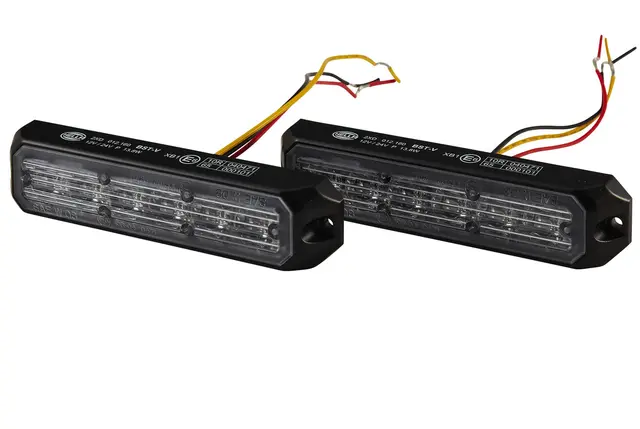 LED blitzlyssett hvit 6 leds 10-30v påby Hella 