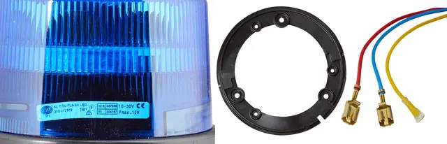 LED LAMP 12/24V BLUE FIX MOUNTING    2XD Hella 