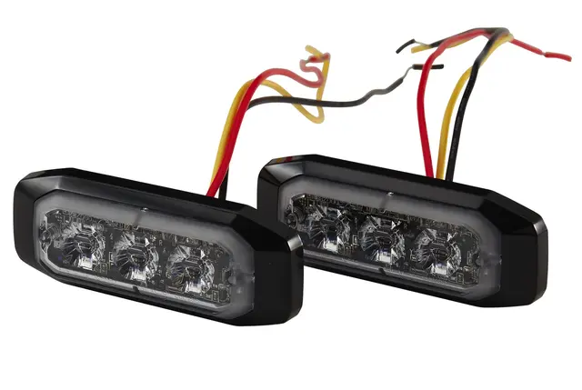 WARNING LAMP BST-S MD12/24 BLUE SET  2XD Hella 