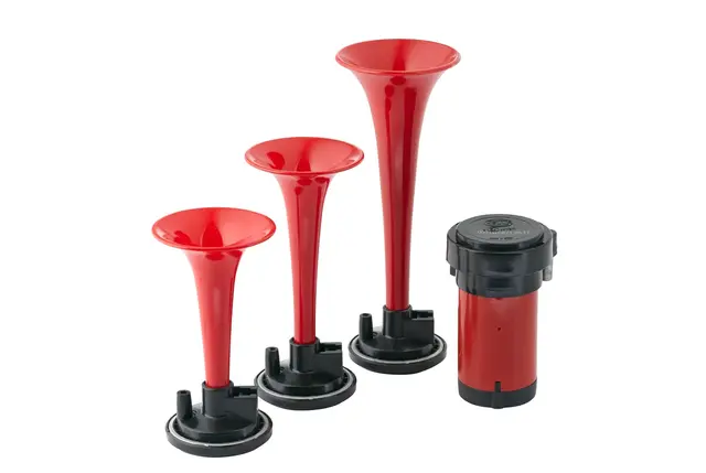 TRIPLE TRUMPET HORN 780/820/880Hz 1  3PD Hella 