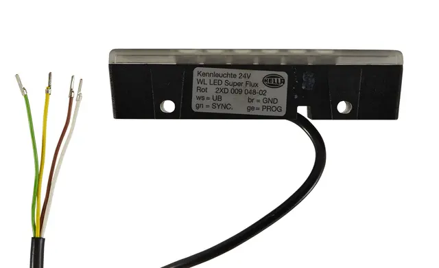 LED Varsel lys 24V Rød Hella 