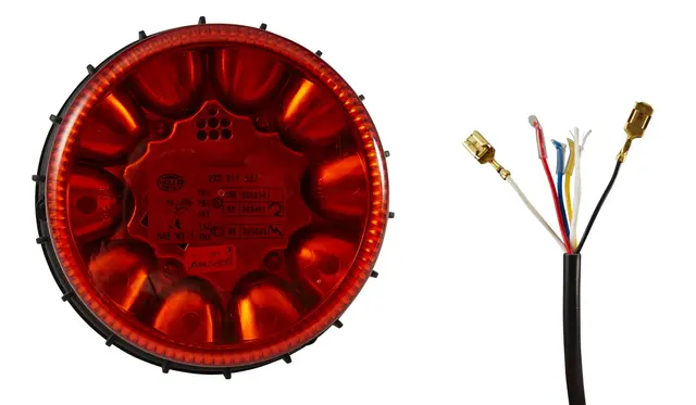 BEACON LAMP MD12/24 AMBER FIXED MT   2XD Hella 