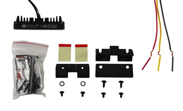 Rød strobe 6 led 2stk Hella 