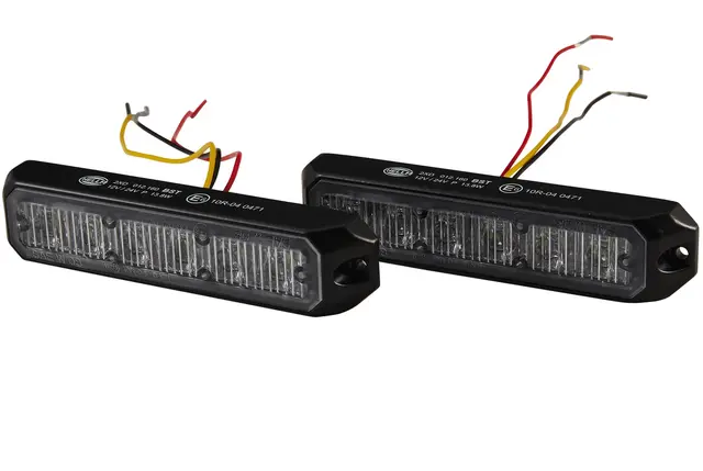 Blå strobe 6 led 2stk Hella 