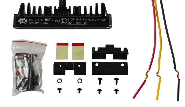Gul strobe 6 led 2stk Hella 