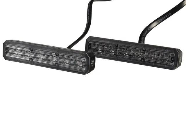 Gul strobe 6 led 2stk Hella 