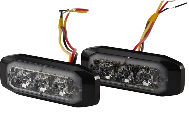 WARNING LAMP BST-S MD12/24 RED SET   2XD Hella 