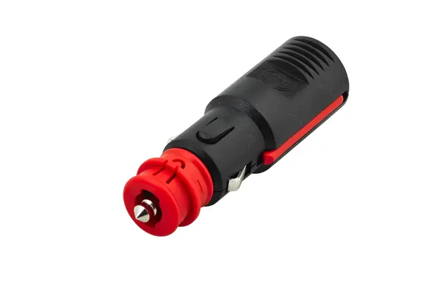 Støpsel ISO 4165 /lighter m/8amp sikring Hella 