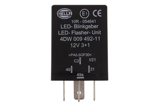 LED Blinklysrele 12v 3+1 Hella 